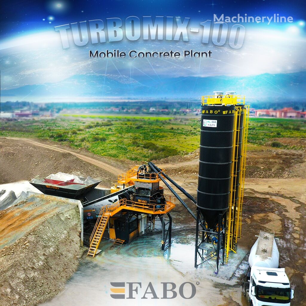 new FABO TURBOMIX-100 Ceriya Mobilnyh betonnyh ustanovok concrete plant