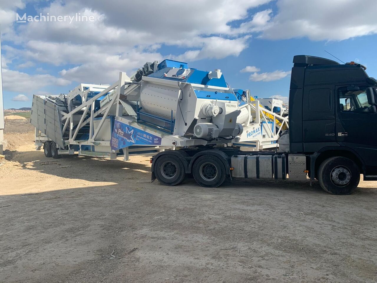 new Promax Mobile Concrete Batching Plant M120-TWN (120m3/h) concrete plant