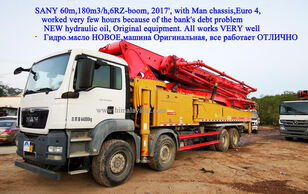 Sany 60m X-6RZ  on chassis MAN 8*4 Euro 4 concrete pump