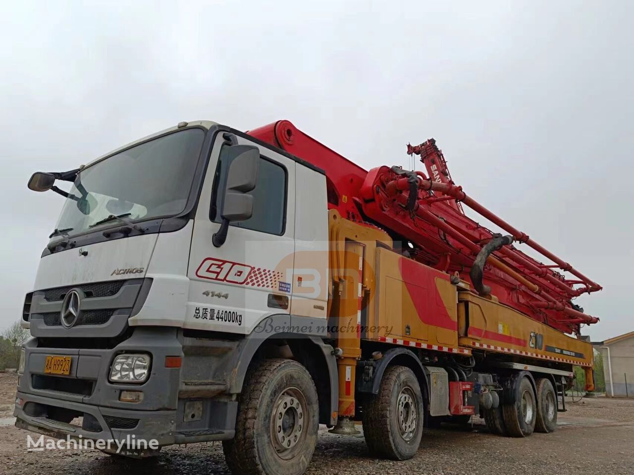 Sany C10  on chassis Mercedes-Benz Actros 4144 concrete pump