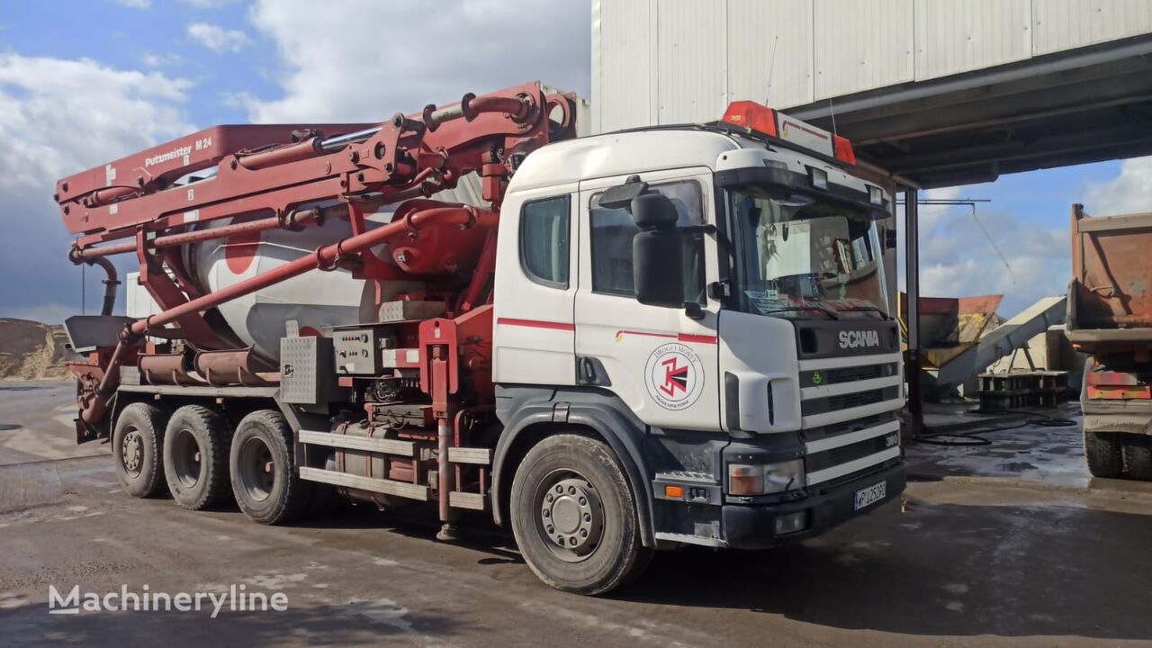 Putzmeister  on chassis Scania P114  concrete pump
