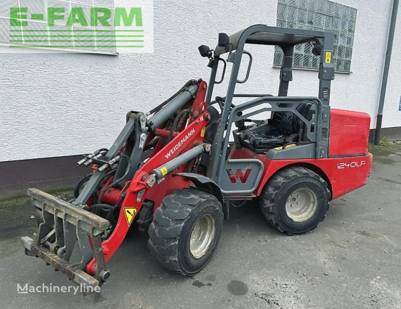 Weidemann 1240 lp mit 5 x werkzeugen mini excavator