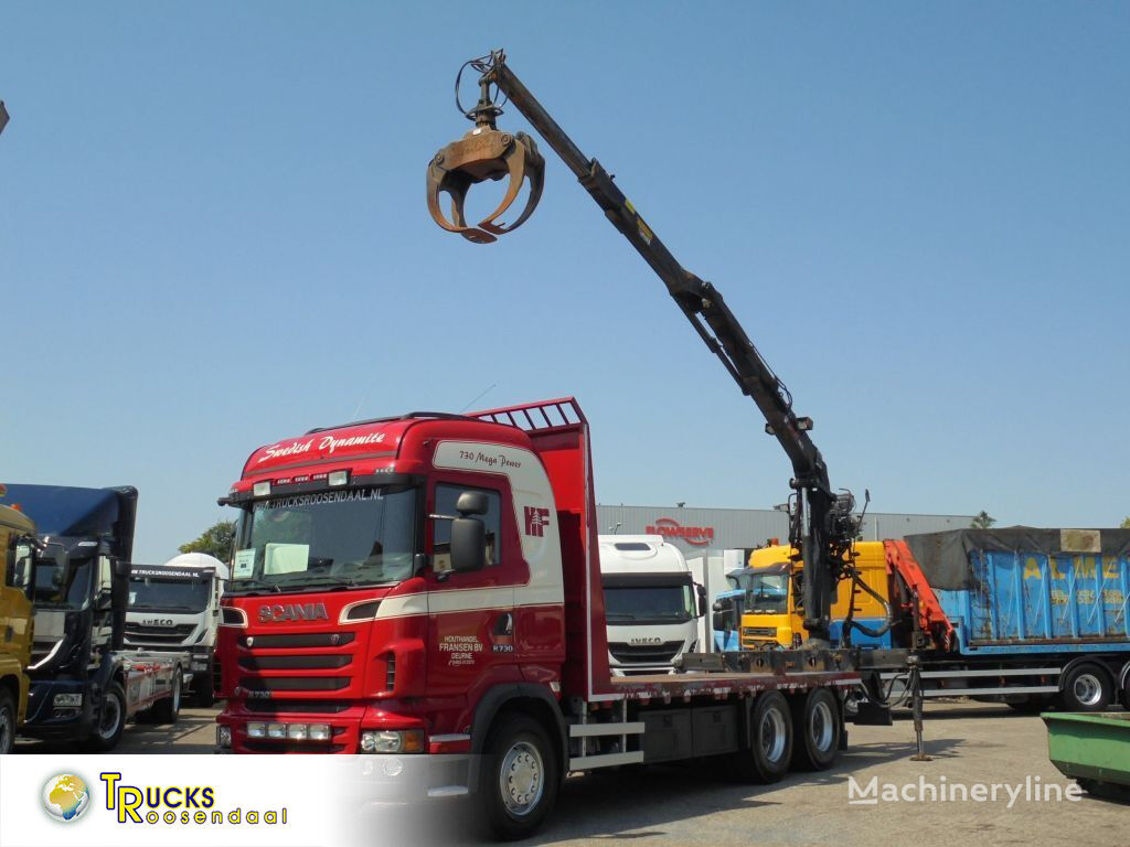Scania R730 V8 + Euro 5 + Loglift 115Z + 6X4 + DISCOUNTED from 56.950,- mobile crane