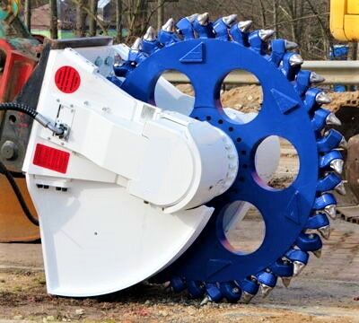 new AME Cutter Wheel Suitable for 20-36 Ton Excavator mounted rock grinder