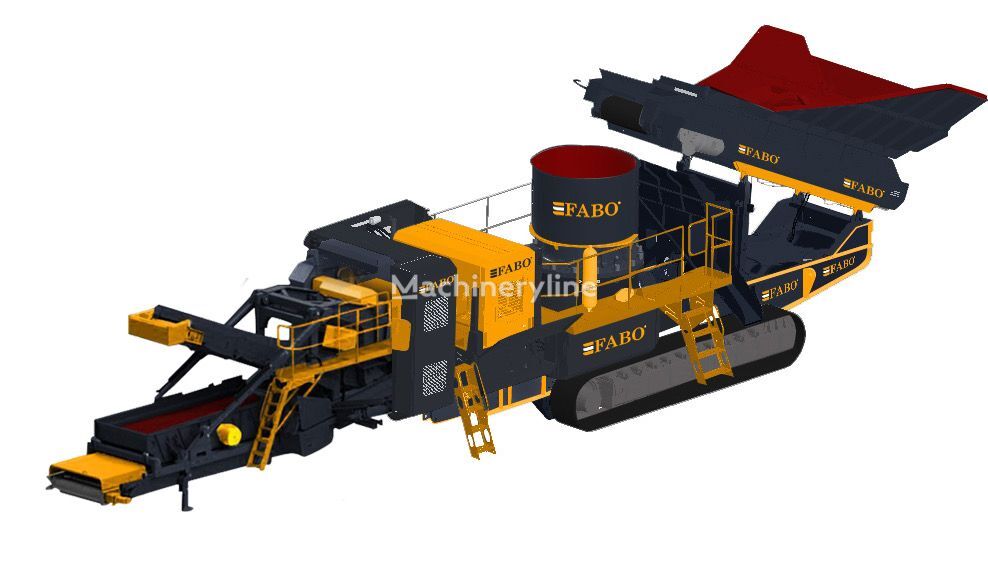 new FABO FTC-200 Mobile Cone Crusher mobile crushing plant
